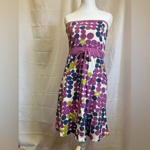 Roxy Purple and White Patterned Top